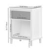 26.77''H Wooden Nightstand with One Drawer One Shelf for Kids - 3 of 4