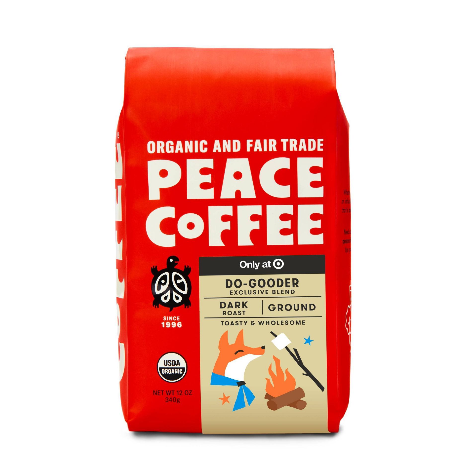 Peace Coffee Do Gooder Medium Roast Ground Coffee - 12oz