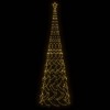 vidaXL Christmas Cone Tree Decoration Artificial Christmas Tree with LEDs - Warm White 26 x 8 ft - 3 of 4