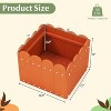 Angel Sar 2 Pack Square Planter Box, Outdoor Indoor Plant Pots with Drainage Gaps, HDPE Weatherproof Garden Box - 3 of 4