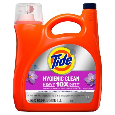 Tide Heavy Duty Hygienic Clean Spring Meadow Scent Liquid Laundry Detergent - 154 fl oz