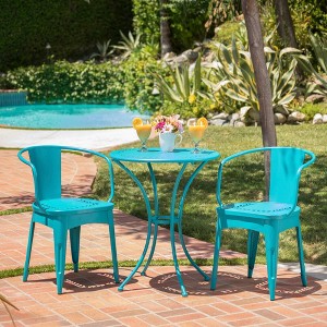 Infurnic Patio Seating Sets Modern Outdoor Furniture Set Featuring Unique Design,Perfect for Gardens, Living Spaces, Blue, 20.75"*20.5"*30.25" - 1 of 4