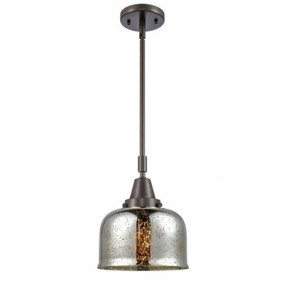 Bell - 1 Light Stem Hung Mini Pendant In Industrial Style-11.13 Inches Tall and 8 Inches Wide