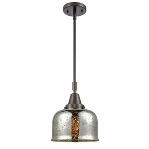 Bell - 1 Light Stem Hung Mini Pendant In Industrial Style-11.13 Inches Tall and 8 Inches Wide - 1 of 1