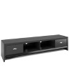 CorLiving Lakewood Extra Wide TV Stand for TVs up to 80" Black : Modern Entertainment Center with Storage - 3 of 4