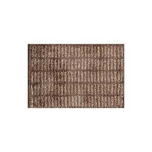 World Rug Gallery Bohemian Stripe Lines Shag Rug – White – Easy to Clean, Medium Pile – Perfect for Living Room, Bedroom, or Entryway - 1 of 4
