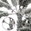 vidaXL 70.9" Artificial Christmas Tree - Realistic PE Tips, Metal Stand, White Snow Flocked - Reusable Indoor/Outdoor Xmas Decoration - 3 of 4