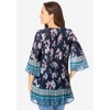 Woman Within Plus Size Embellished Pleated Blouse - 3 of 4