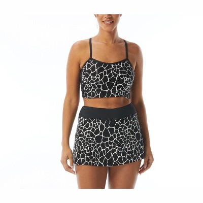 Beach House Sport Plateau Racerback Crop Top With Giraffe Print