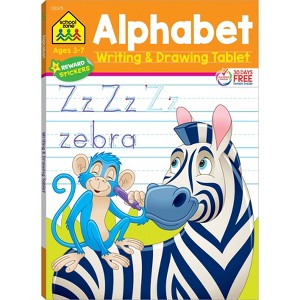 School Zone Alphabet Writing & Drawing Tablet Workbook - (Paperback) - 1 of 4