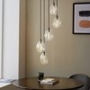 Rennnsan Lorindra 19"W 5-Light Cluster Staggered Color or Textured Glass Modern Dimmable Chandelier - 2 of 4