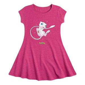 Girls' - Pokémon - Starry Mew Fit & Flair Cap Sleeve Dress - 1 of 3