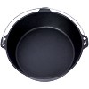 Pre-Seasoned Cast Iron Dutch Oven With Skillet Lid, Outdoor Camping Deep Pot for Camping Cooking BBQ , With Iron Pot Rack, 4.5 Quart - 4 of 4