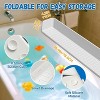 Ridstar Silicone Children's Bathtub Toy Holder and Storage Rack with 11 Suction Cups-Gray - 2 of 4