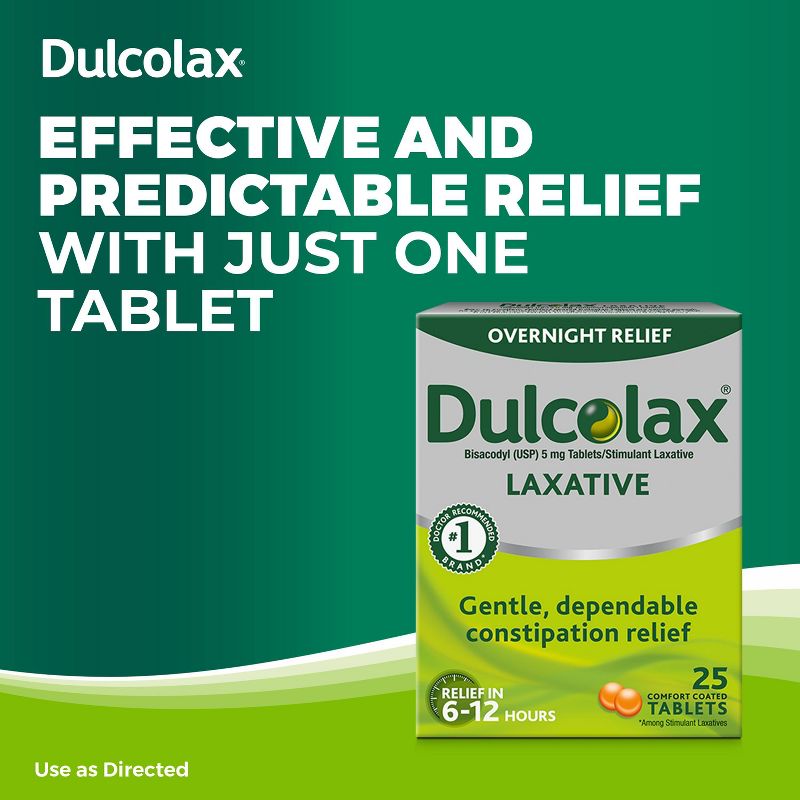 Dulcolax Gentle and Predictable Overnight Relief Laxative Tablets, 4 of 13