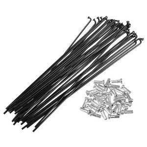 Unique Bargains 14G J Bend Bicycle Steel Spokes 36Pcs - 1 of 4