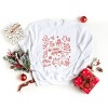Merry Christmas Sketched Icons - Women's Graphic Sweatshirt - 2 of 4