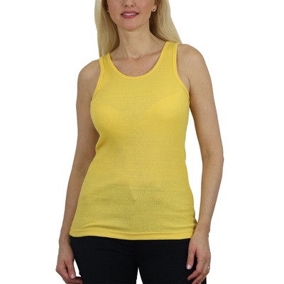 Galaxy By Harvic Women's Loose Fit Ribbed Tank Top