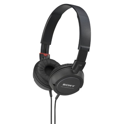 sony zx series wired on ear headphones - black (mdr-zx110)