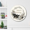 Seasons Greetings Circular Wood Dècor - 2 of 2