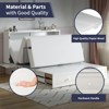 Mjkone Queen Murphy Bed Cabinet with Built-in Charging Station, Drawers, Folding Mattress for Bedroom Guest Room - 3 of 4