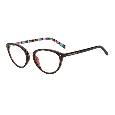 Kate Spade KS Emilia 086 Womens Oval Reading Glasses Dark Havana 52mm