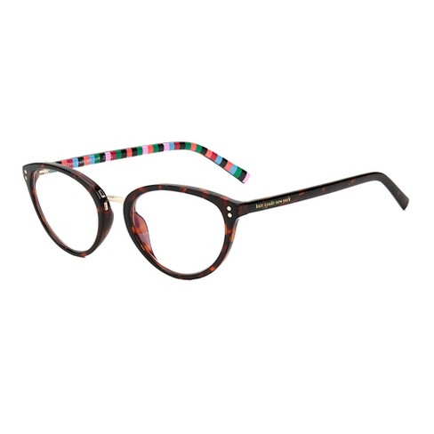 Kate Spade Ks Emilia 086 Womens Oval Reading Glasses Dark Havana 52mm :  Target