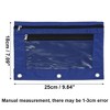 Unique Bargains Pencil Case for 3 Ring Binder Double Layer Smooth Zipper for Folders - 2 of 4