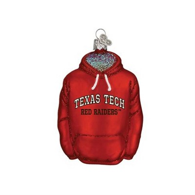 Old World Christmas Blown Glass Ornament for Christmas Tree, Texas Tech Hoodie