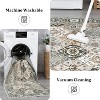 COZONY Floral Trellis Print Indoor Mat Rug Carpet, Non-Slip Washable Low Pile Area Floor Covering for Bedroom Living Room Entryway - 3 of 4