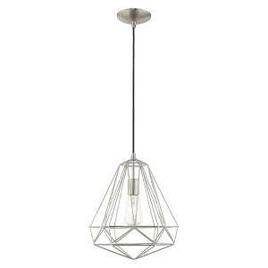 Livex Lighting Knox 1 - Light Pendant in  Brushed Nickel - 1 of 2
