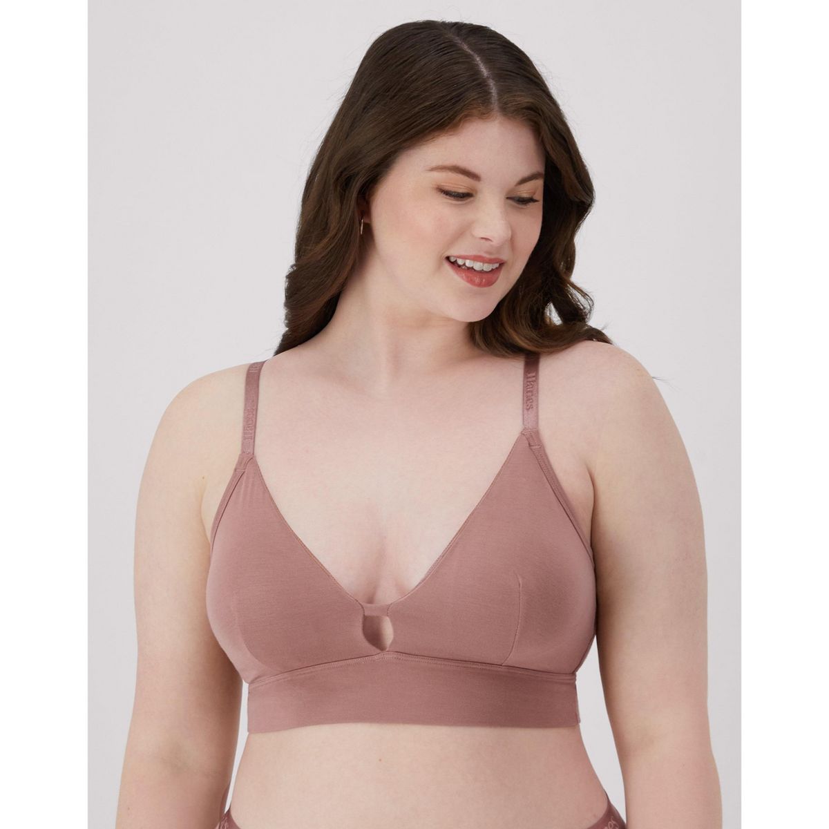 Hanes Originals Women's SuperSoft Longline Triangle Bralette - thumbnail 10