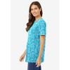 Woman Within Plus Size Perfect Printed Crewneck Tunic - 4 of 4