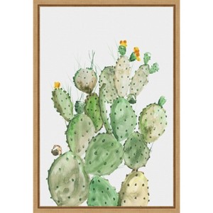 Amanti Art Sunny Cactus by Aimee Wilson Canvas Wall Art Print Framed 16 x 23-in. - 1 of 4