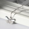 Butterfly Pendant Necklace for Women Sterling Silver Cz Ginger Lyne Collection - 3 of 4