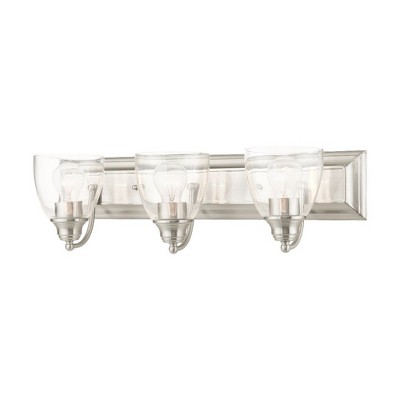 Livex Lighting Birmingham 3 - Light Vanity in  Brushed Nickel