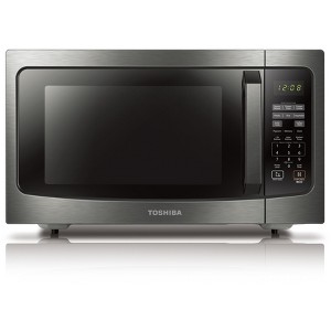 Toshiba 1.6 Cu. Ft. 1200-Watt Countertop Microwave Oven (Black Stainless Steel) - 1 of 4