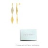 Adornia 14k Gold Plated Long Diamond Drop Earrings - image 3 of 4