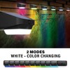 Bell + Howell Solar Fence Lights 4 Pack Solar Powered Outdoor LED Wall Lights with Color Changing Mode for Garden, Yard, Deck - 4 of 4