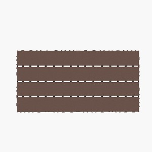 Vynxaria 24x12 Dark Gray Interlocking Tiles in Striped Pattern, 24 - Piece Set for Porch, Poolside, Balcony, Front Yard & Backyard Use - 1 of 4