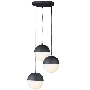 ET2 Lighting Half Moon 3 - Light Pendant in  Black - 1 of 4