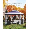 11x11ft Pop Up Gazebo Tent with Mosquito Netting, Outdoor Canopy Shelter Easy Setup, Water & UV Resistant - 4 of 4