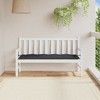 vidaXL Garden Bench Cushion Melange Anthracite 59.1"x19.7"x2.8" Fabric - 3 of 4