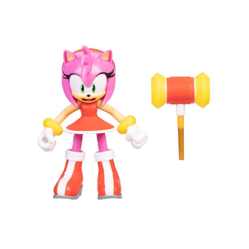 Sonic the Hedgehog Modern Amy with Hammer Wave 6, 1 of 10