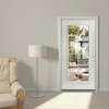Wooakway 36"W*80"H 8-Lite Exterior Frosted Glass Prehung Front Entry Door Primed Interior Fiberglass Entrance Door - 2 of 4