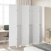 vidaXL Room Divider 6 Panels White Solid Wood Paulownia - 3 of 4