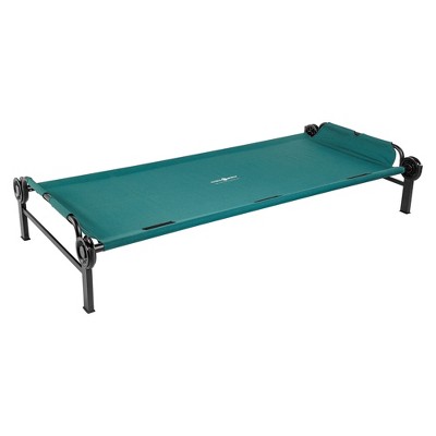 Disc-O-Bed XL Outdoor Modular 1 Person Single Camping Cot Portable Bed with 2 Height Options for Adults, Sleep Solution for Tents, Green
