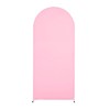 3-Piece Set Polyester + Spandex Wedding Arch Fabric Set 6Ft + 6.6Ft + 7.2Ft Background Frame Zipper Fabric Set - 2 of 4