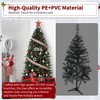 Artificial Christmas Tree, Artificial Xmas Tree with Branch Tips, Metal Base, for Holiday Christmas Decoration Garden - 2 of 4