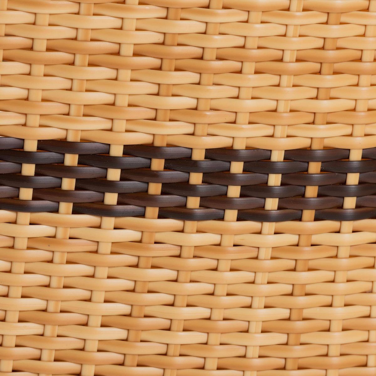 bali & pari Elma Rattan Dining Chair with Cushion Natural Brown/Dark Brown - thumbnail 3